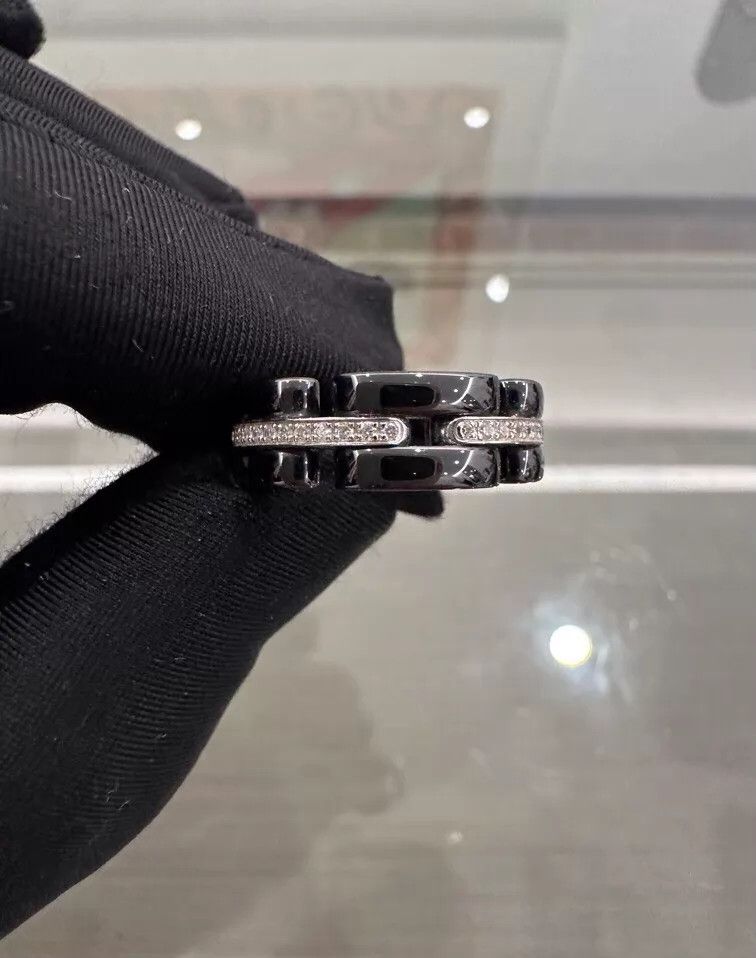 Chanel Chanel Ultra Black Ceramic Diamond-Set Ring Size 50 New Size ONE SIZE - 5 Thumbnail