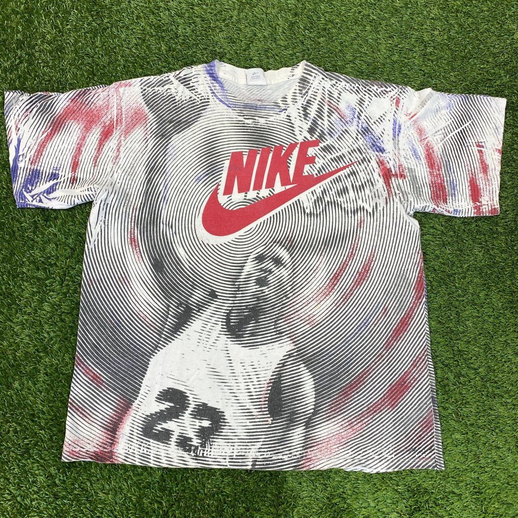 Nike Nike Vintage Jordan Spiral Tee AOP Made in USA Single Stitch Size US L / EU 52-54 / 3 - 1 Thumbnail