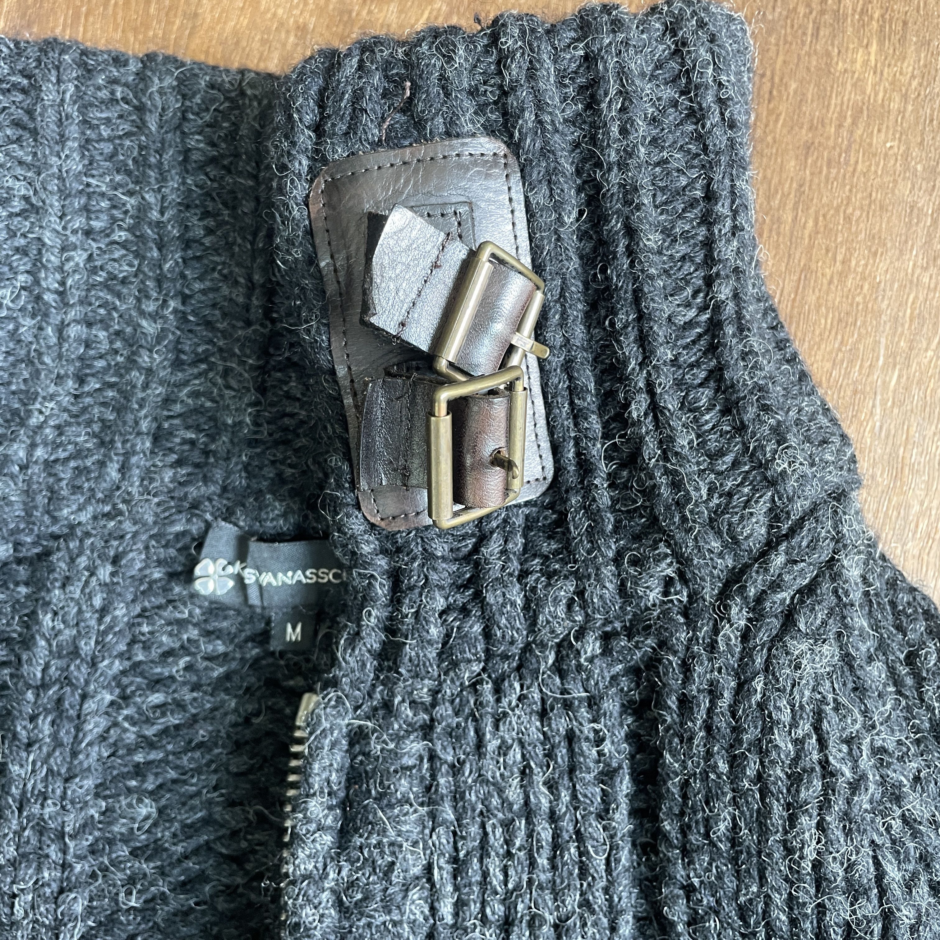 Kris Van Assche Kris Van Assche Wool Knit Sweaters with Leather Belts Buckle Size US M / EU 48-50 / 2 - 4 Thumbnail