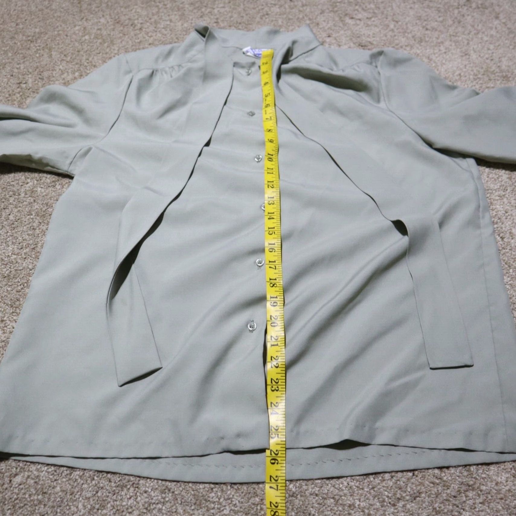 Vintage Ship n shore Blouse Shirt Adult 40 Green Button Down 90s Women's Plus Size XL Size S / US 4 / IT 40 - 6 Thumbnail