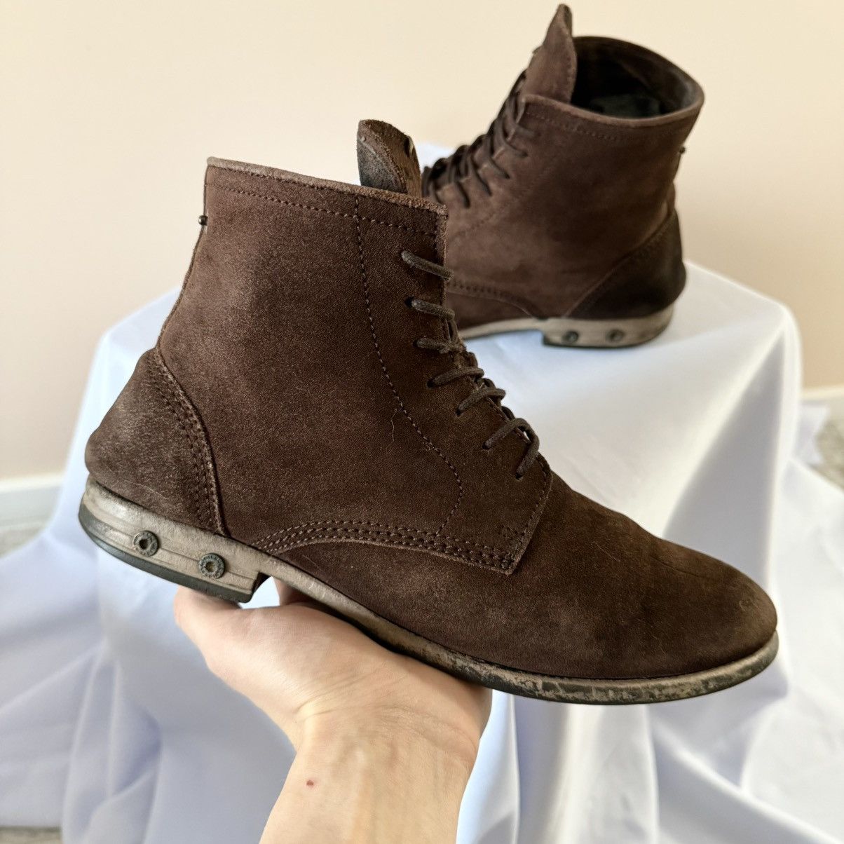 Diesel RARE Diesel Faded Distressed Brown Ankle Avantgarde Boots Size US 8 / EU 41 - 5 Thumbnail