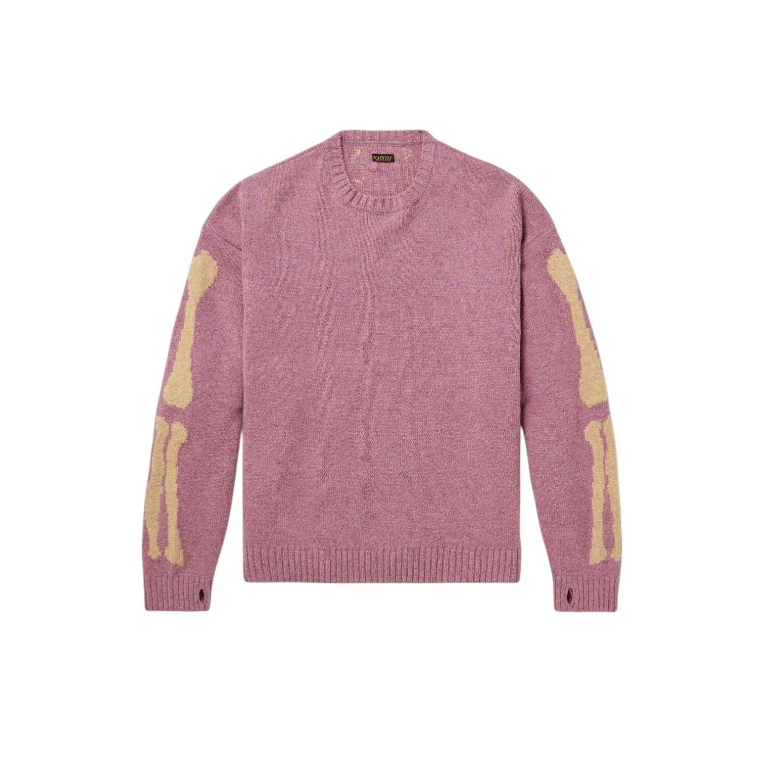 Kapital Bone Wool Sweater Pink Size US S / EU 44-46 / 1 - 1 Thumbnail