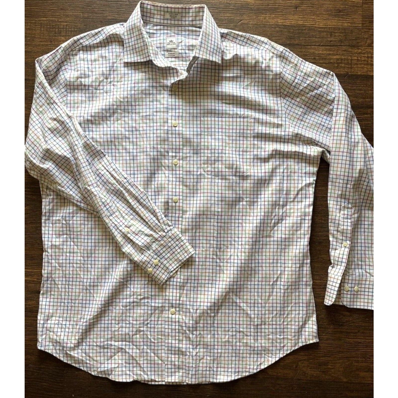 Peter Millar Peter Millar Multicolor Striped Button-Down Shirt XL Men’s Casual Classic Pocket Shirt Size US XL / EU 56 / 4 - 4 Thumbnail