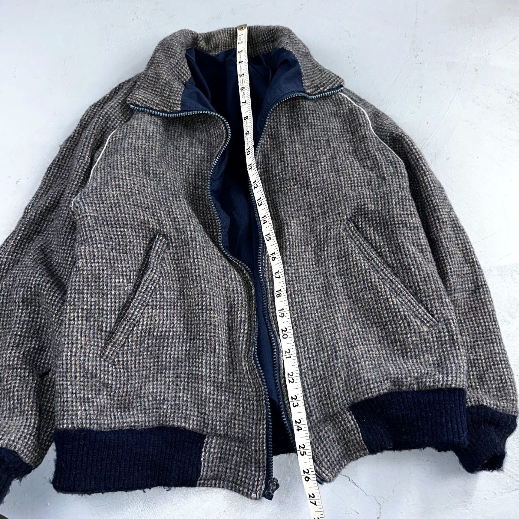 Pendleton Vintage Pendleton USA Men’s Medium Blue Insulated Wool Bomber Jacket Zipper Broken Size US M / EU 48-50 / 2 - 5 Thumbnail