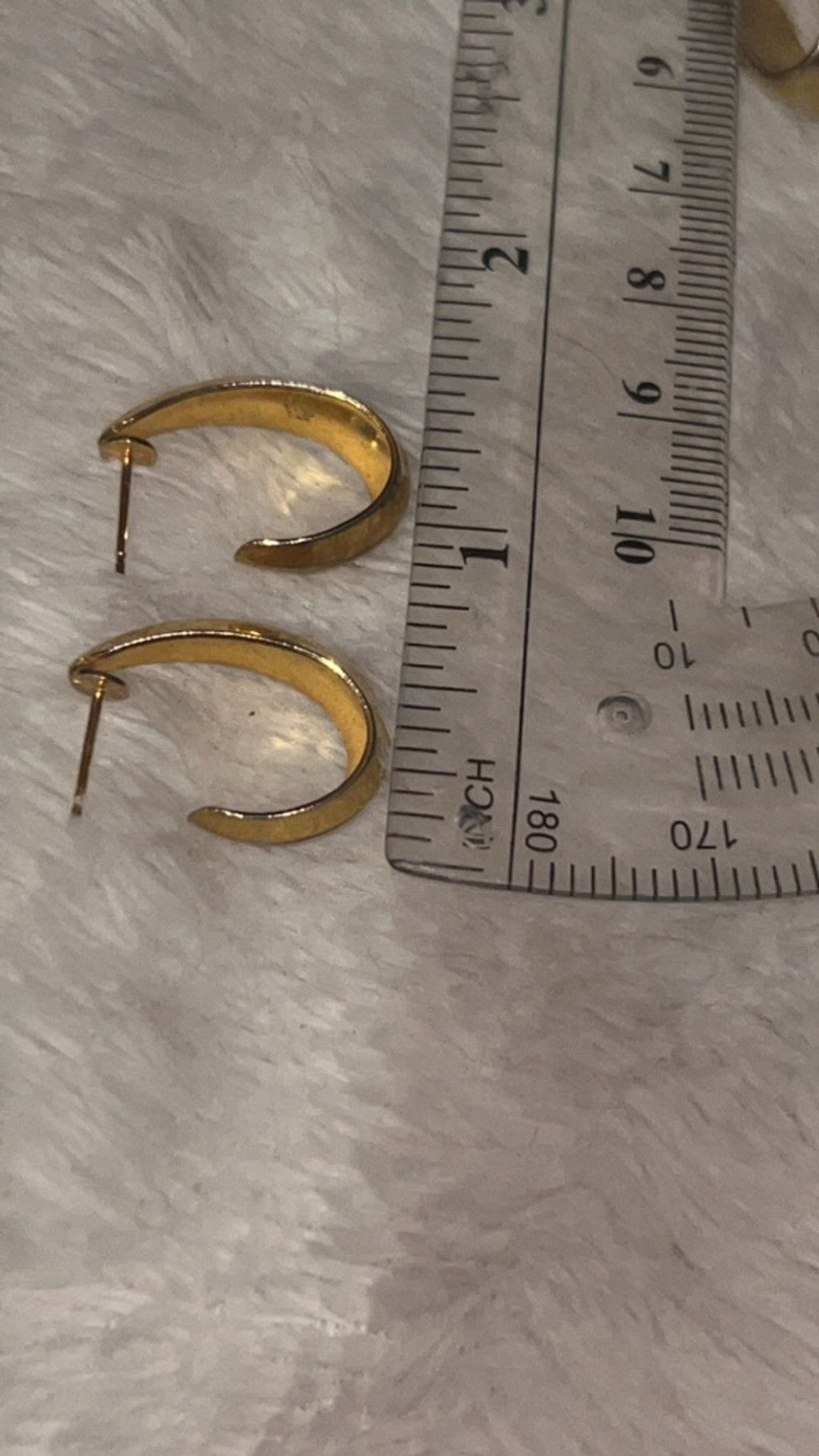 The Unbranded Brand Women's Unbranded Gold Tone Hoop Earrings One Size Size ONE SIZE - 3 Thumbnail