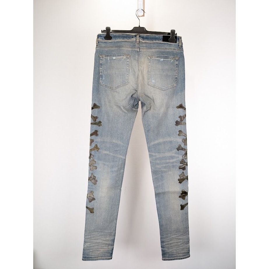 Amiri o1rshd1 Q:2 / Camo Bones Jeans in Clay Indigo Size US 36 / EU 52 - 11 Thumbnail