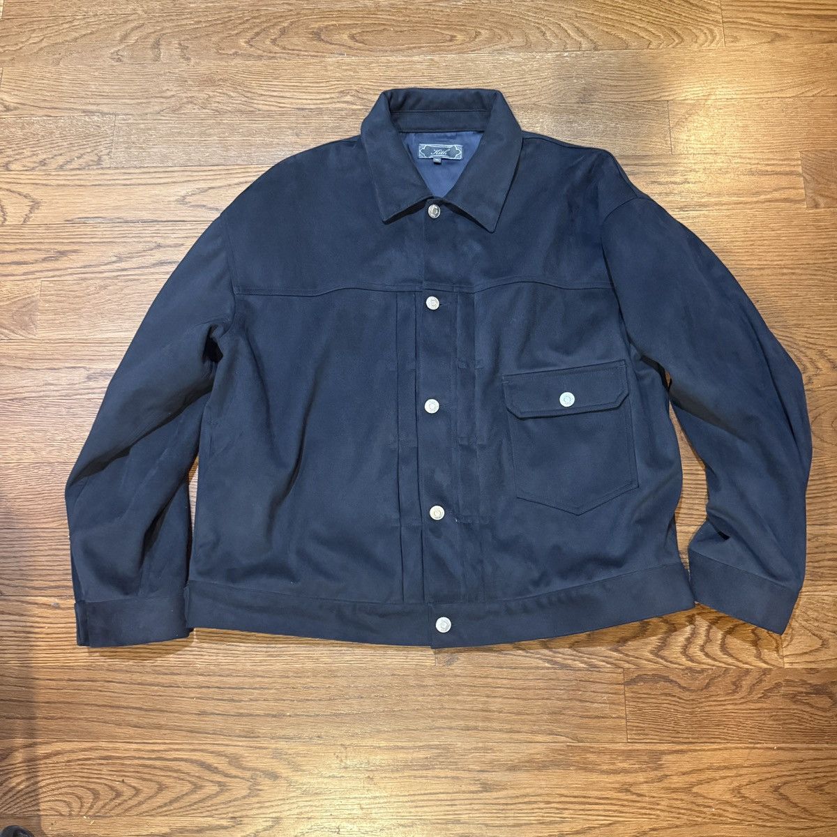 Kith Kith Microsuede Alonzo Jacket Navy Blue (XL, Used) Size US XL / EU 56 / 4 - 2 Thumbnail