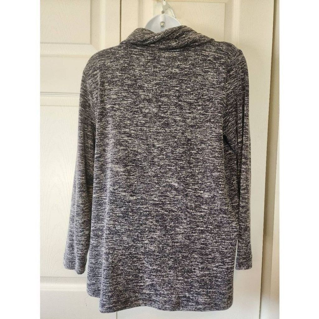Other Eddie Bauer Fuzzy Gray Sweater Size L / US 10 / IT 46 - 4 Thumbnail