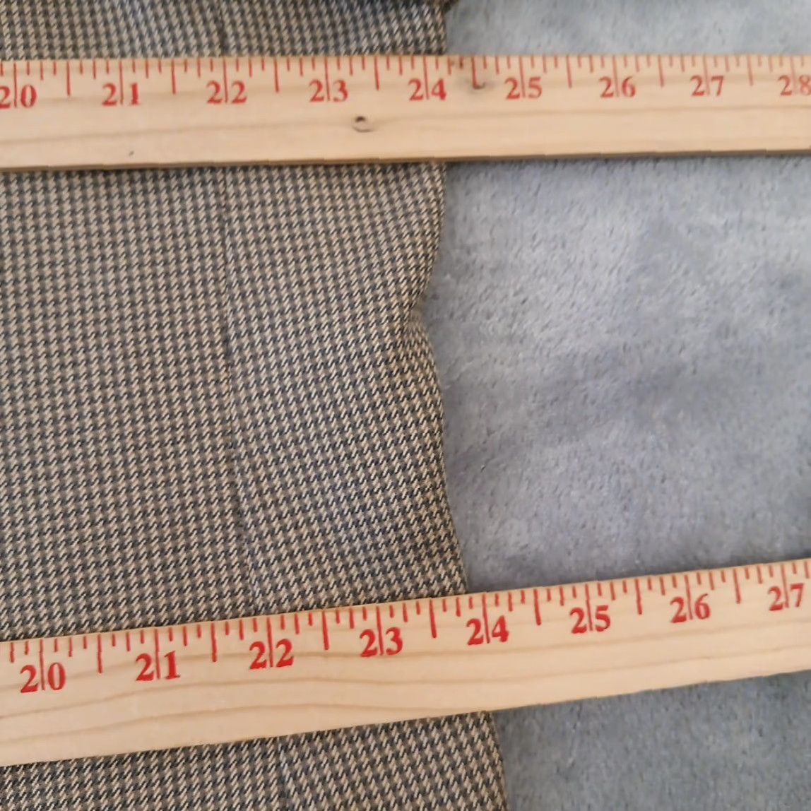 Stafford Stafford Blazer Mens 48 Beige Gray Plaid Classic Fit Two Button Single Vent Size 48R - 6 Thumbnail