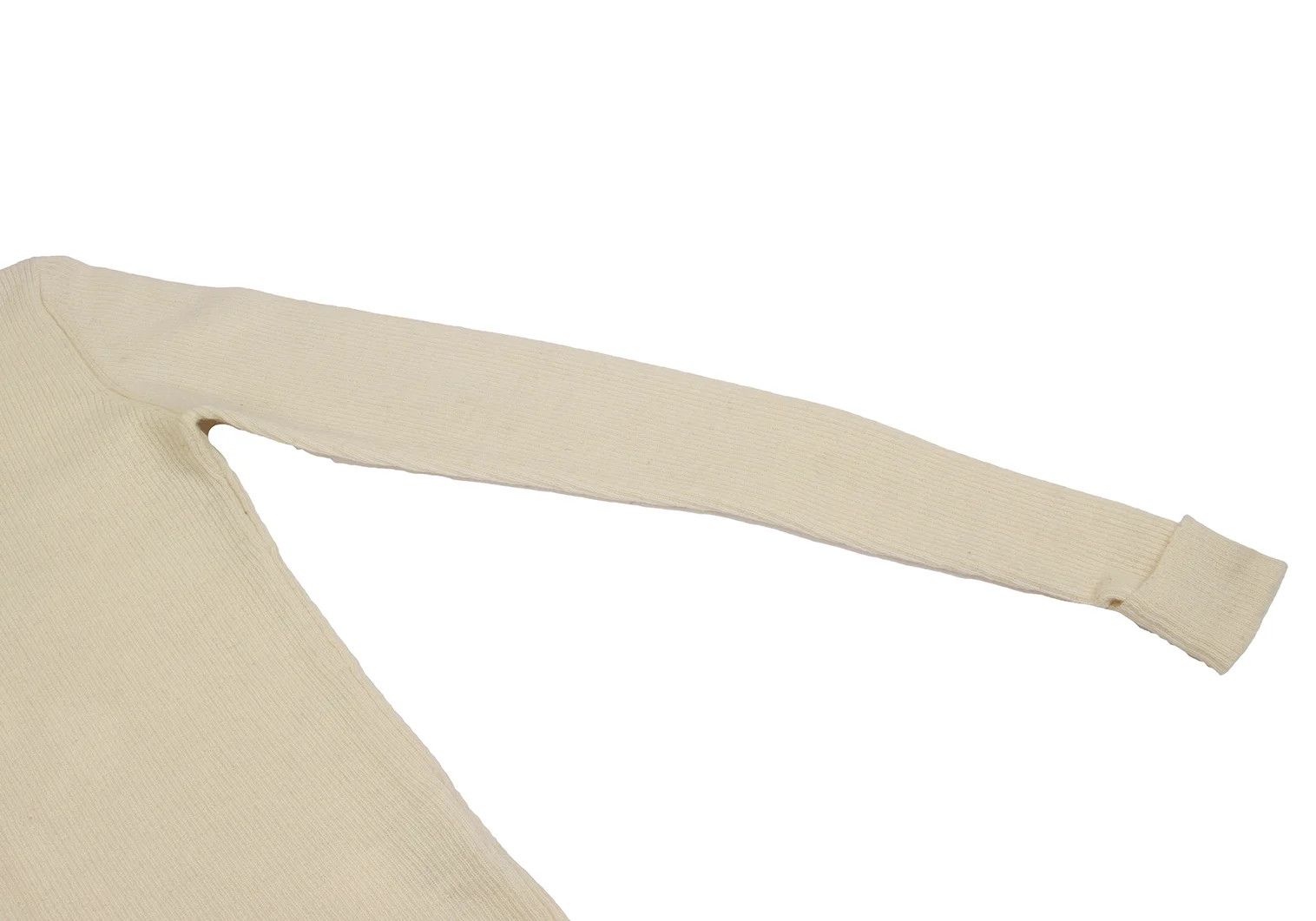 Jean Paul Gaultier Wool Ribbed Knit Sweater in Cream Size 48 Size US M / EU 48-50 / 2 - 6 Thumbnail