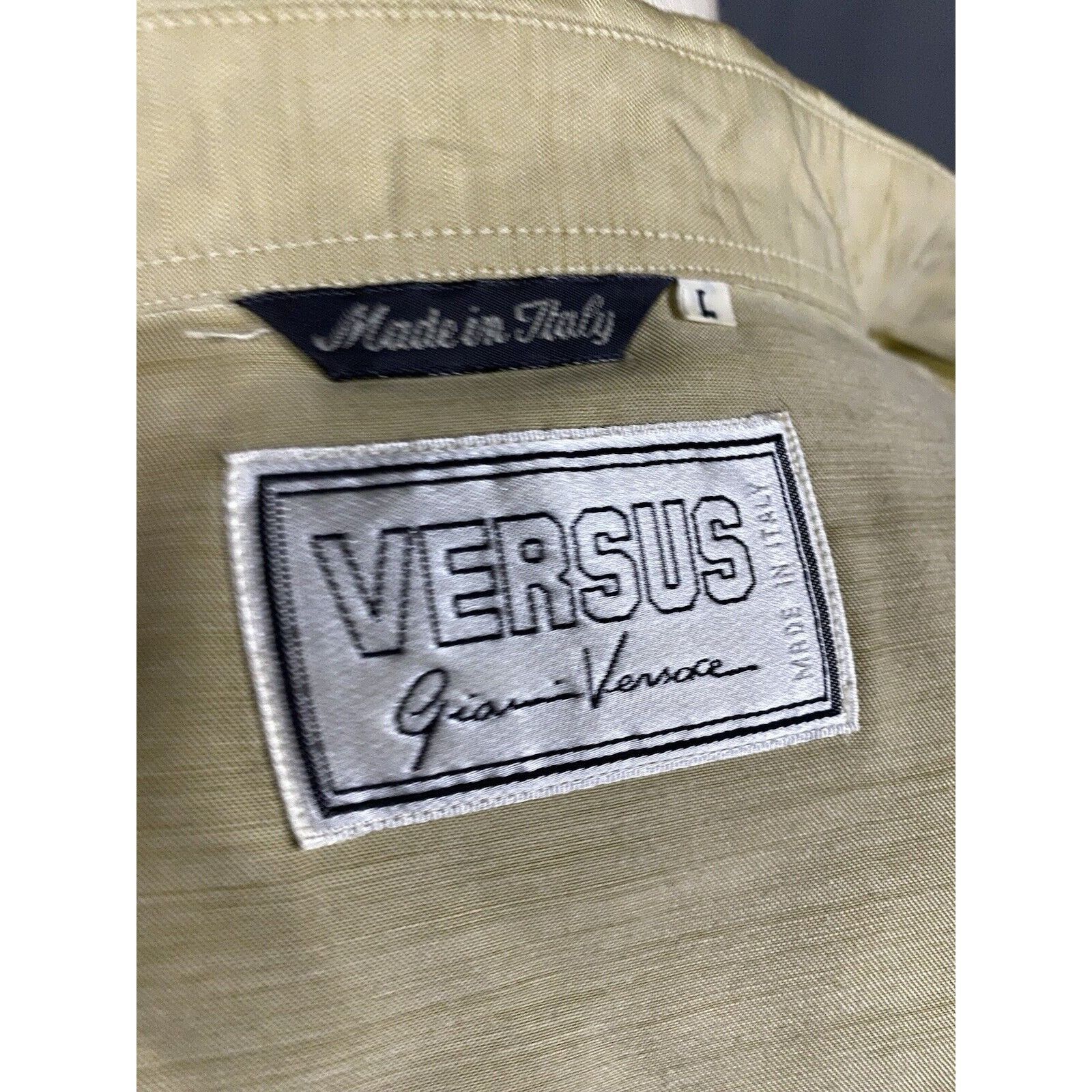 Versus Versace RARE! Versace Versus Golden Buttons VTG Men's Beige Longslee Size US L / EU 52-54 / 3 - 8 Thumbnail