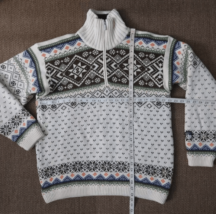 Vintage Vintage Flli Campagnolo Wool Blend Nordic Winter Sweater XL Size US XL / EU 56 / 4 - 2 Thumbnail