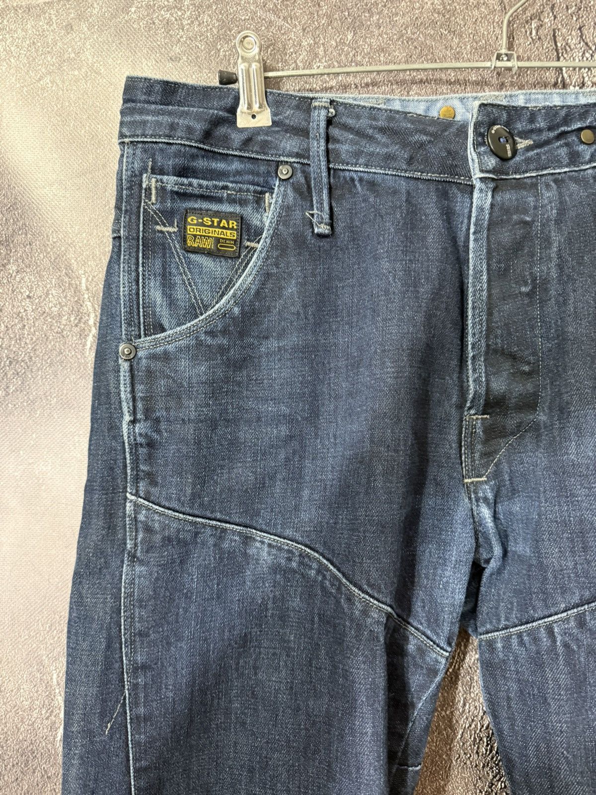 G-Star × Vintage G-STAR Raw Flight Elwood Brooklyn Denim Loose Fit Jeans Size US 33 - 2 Thumbnail