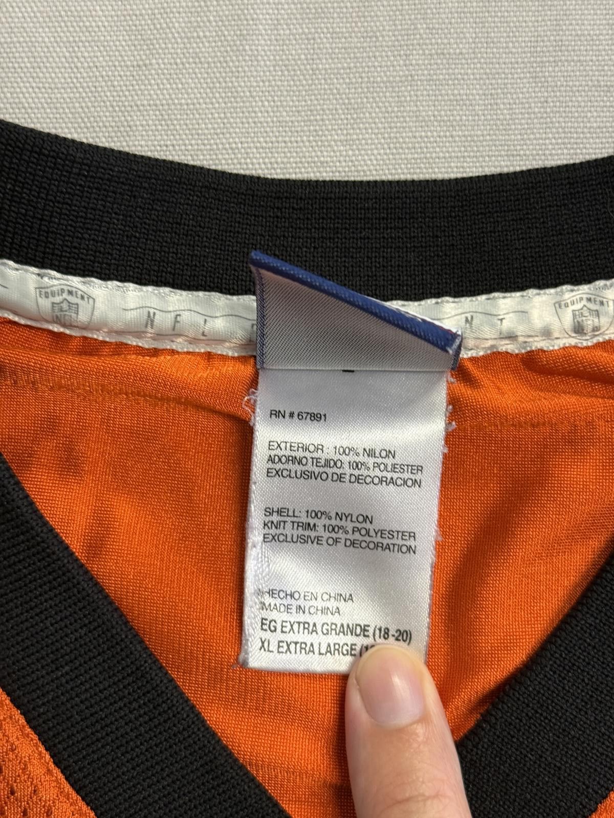 NFL Chad Johnson Bengals Jersey #85 Reebok Kids Football XL Size US XL / EU 56 / 4 - 4 Thumbnail