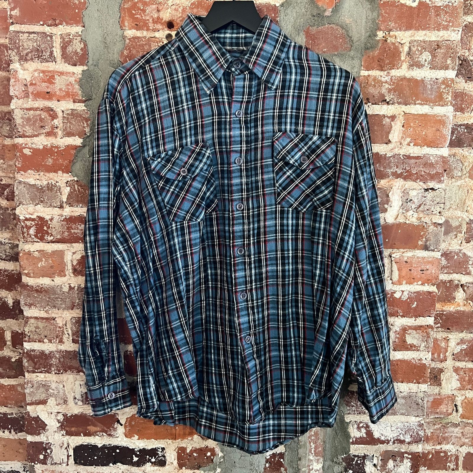 Vintage VTG Kingsport Men's Flannel Shirt XL 25x29 Size US L / EU 52-54 / 3 - 2 Thumbnail