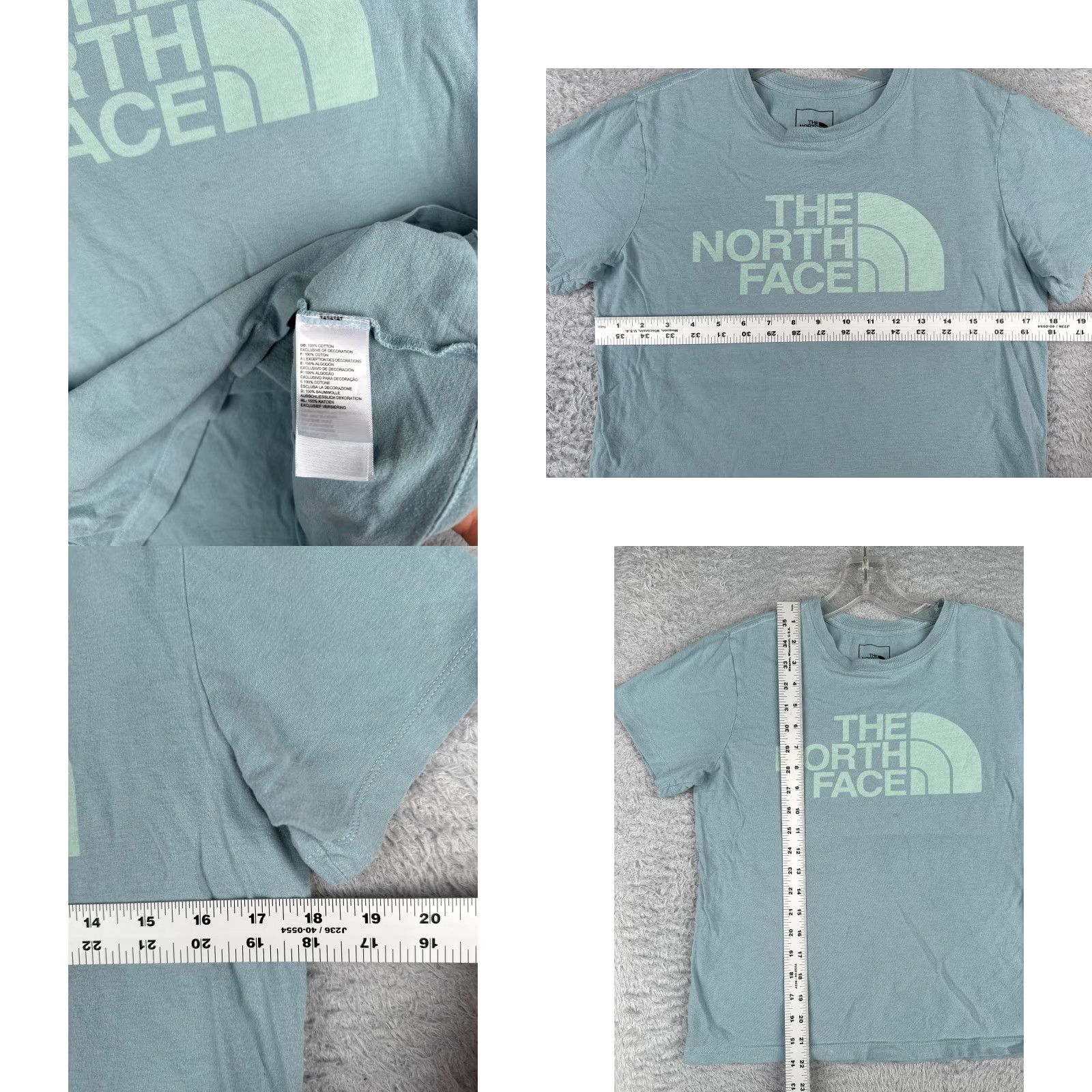 The North Face VINTAGE The North Face Shirt Women S Petite Blue Short Sleeve Crew 100% Cotton READ Size S / US 4 / IT 40 - 8 Thumbnail