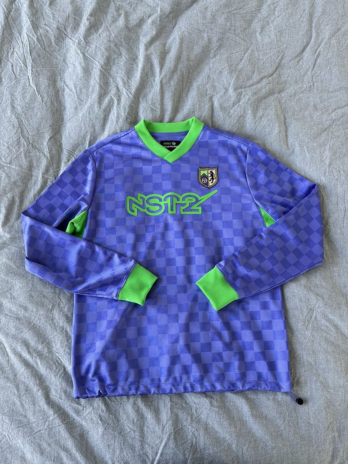 Sergio Tacchini Sergio Tacchini ASAP Nast Purple Green Checker Futbol Jersey Size US M / EU 48-50 / 2 - 2 Thumbnail