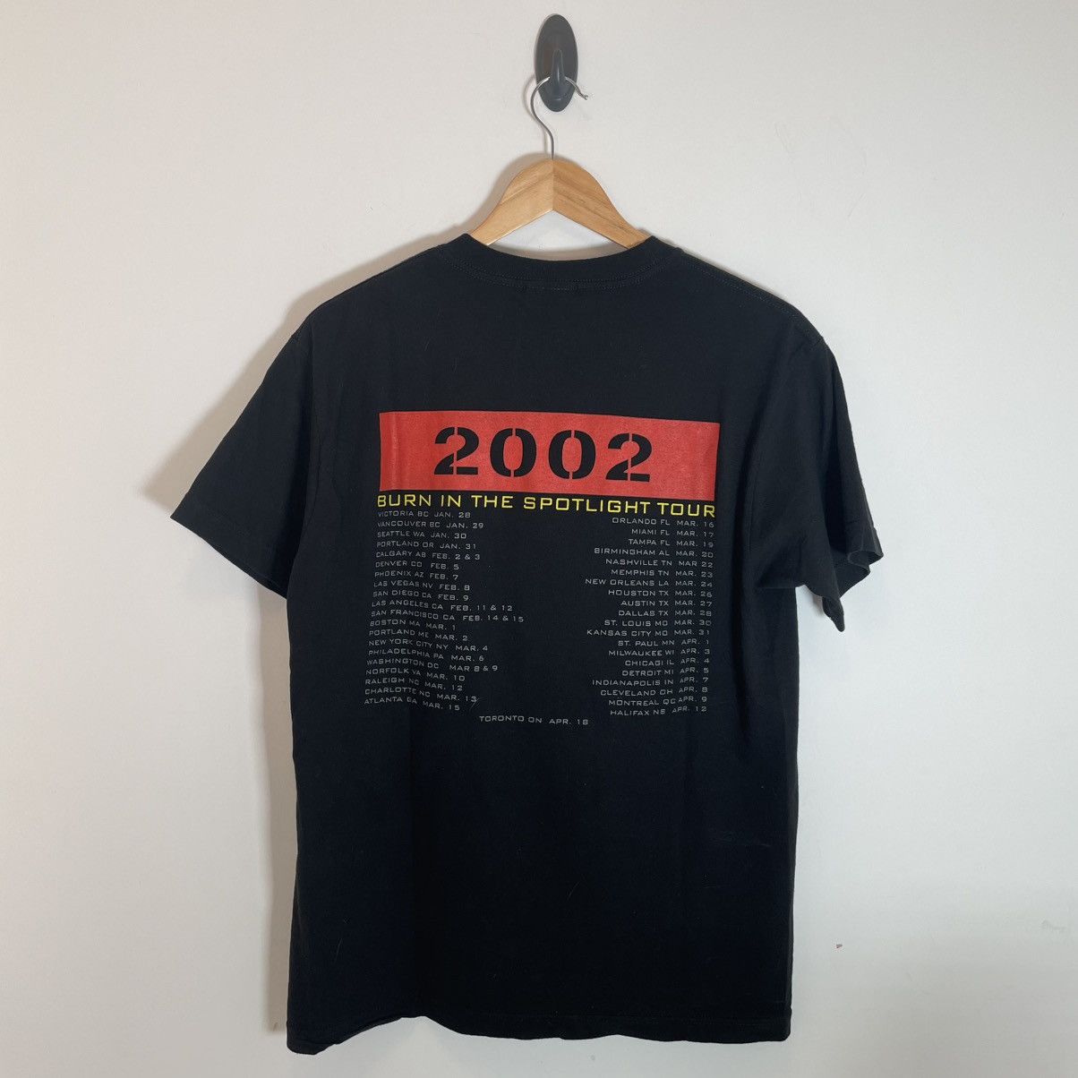 Vintage 2002 Nelly Furtado Burn in the Spotlight Tour Shirt