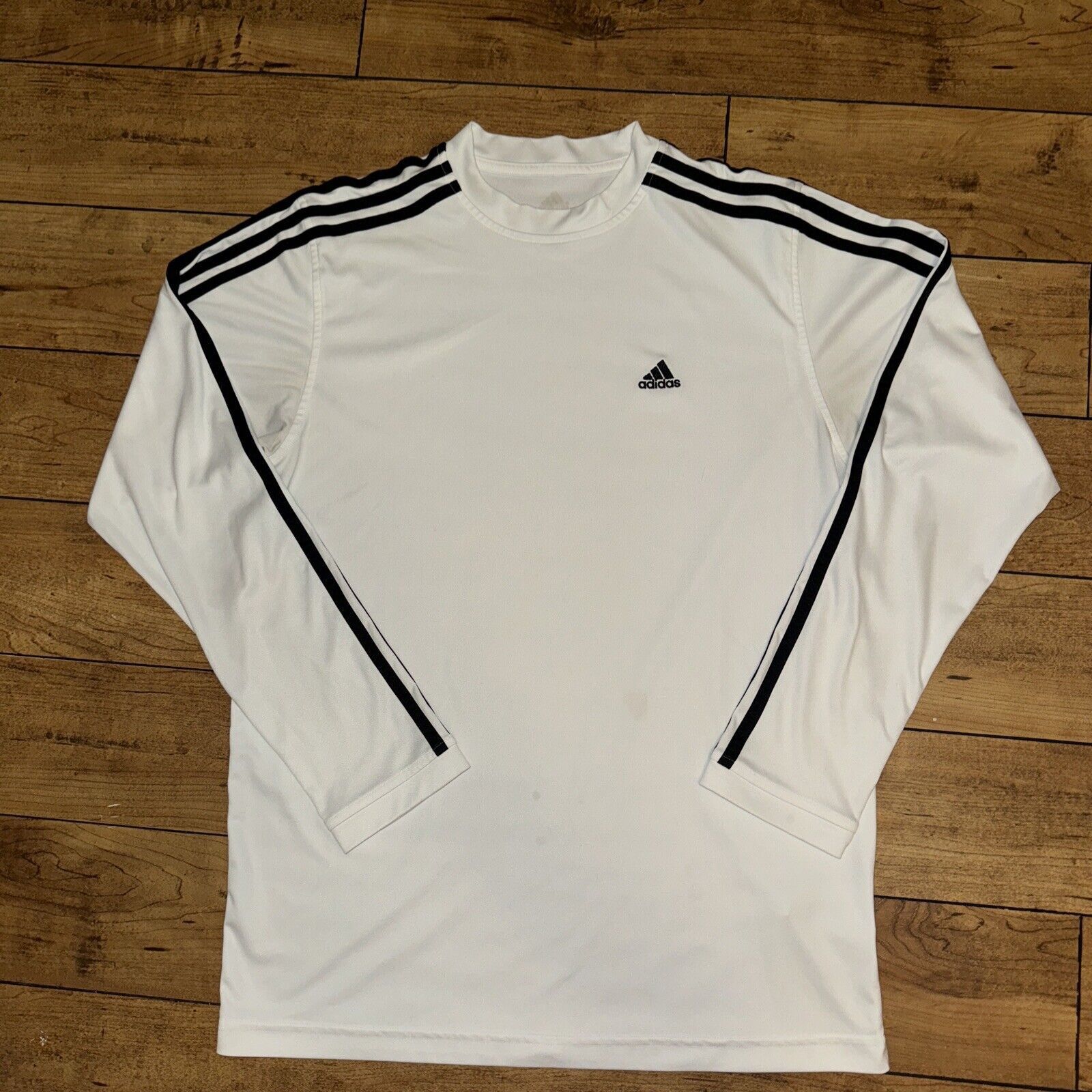 Adidas Adidas Long Sleeve Shirt White Medium 19x28 White Size US M / EU 48-50 / 2 - 1 Thumbnail