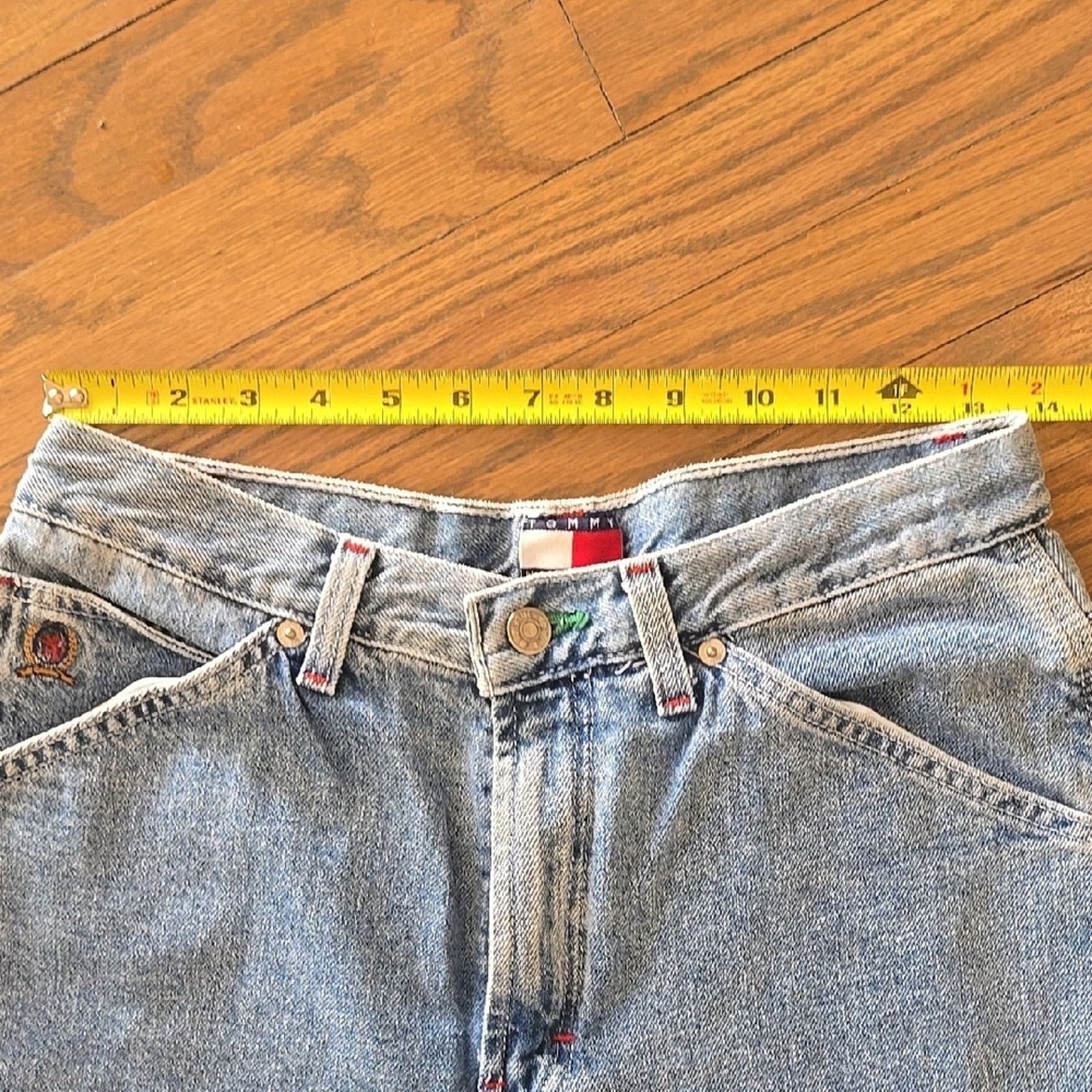 Tommy Hilfiger Vtg 1990s Tommy Hilfiger Wide Leg Womens Jeans Size 22" - 3 Thumbnail