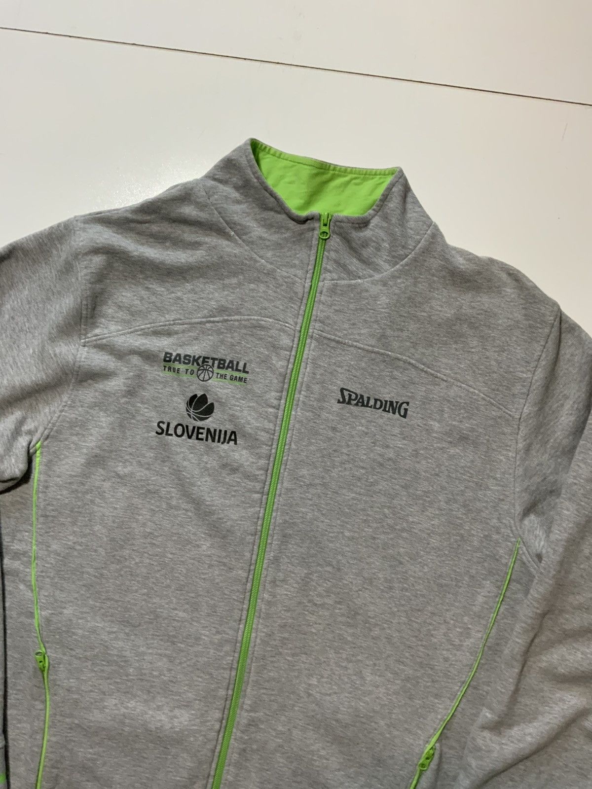Spalding Slovenia National Basketball FIBA EuroBasket Track Jacket Size US XXL / EU 58 / 5 - 4 Thumbnail