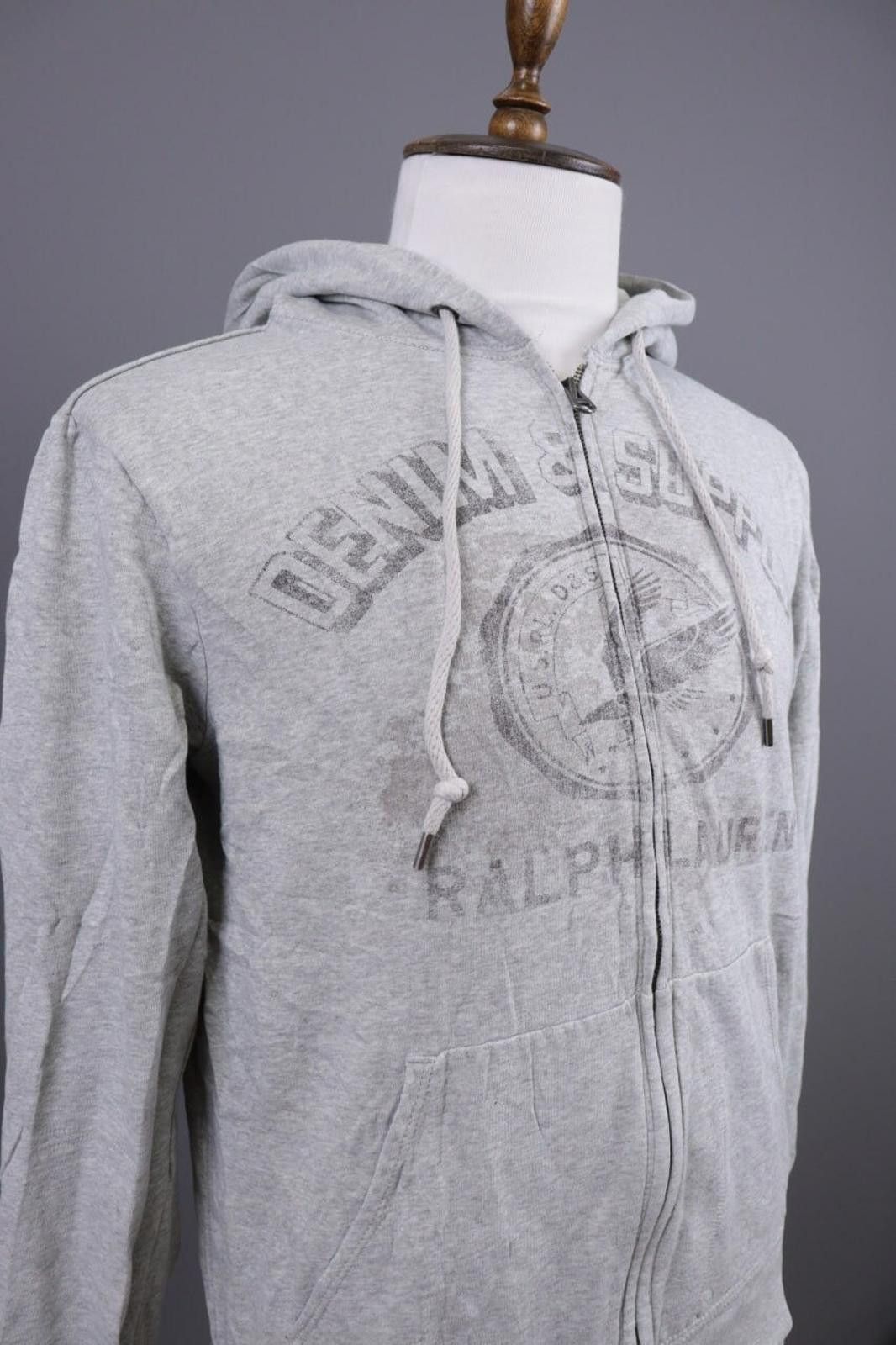 Denim & Supply Ralph Lauren Denim & Supply Ralph Lauren Gray Full Hoodie Sweater Size M Size US M / EU 48-50 / 2 - 7 Thumbnail
