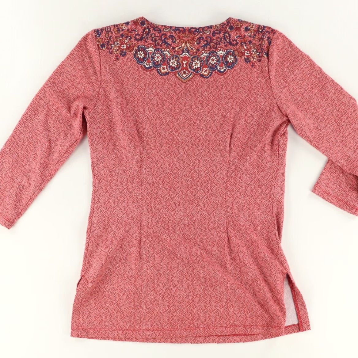 J.McLaughlin J. McLaughlin Shirt Women Red V-Neck 3/4 Sleeve Catalina Cloth Slim Relaxed S Size S / US 4 / IT 40 - 4 Thumbnail