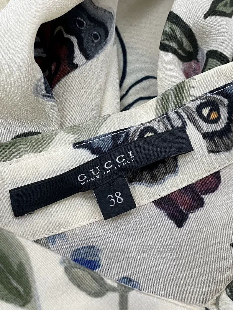 Gucci Gucci Floral printed silk shirt Size XS / US 0-2 / IT 36-38 - 4 Thumbnail