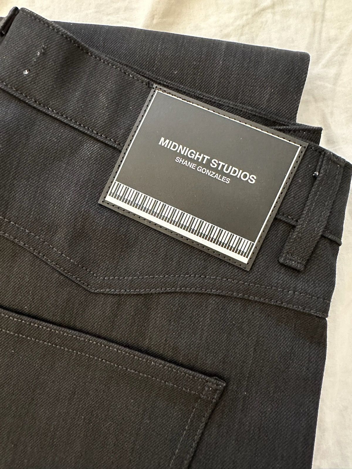 Midnight Studios MIDNIGHT STUDIOS HOLLYWOOD 5-POCKET JEANS DENIM BLACK 34 Size US 34 / EU 50 - 5 Thumbnail