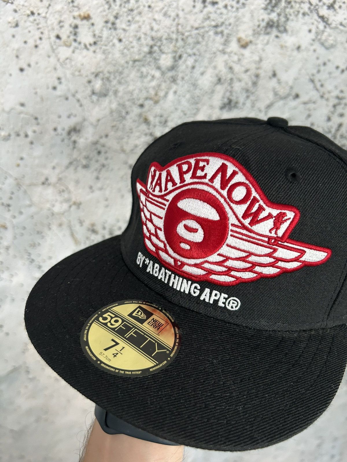 Aape New Era x Aape A Bathing Ape Full Cap 7 1/4 Streetwear Japan Size ONE SIZE - 2 Thumbnail