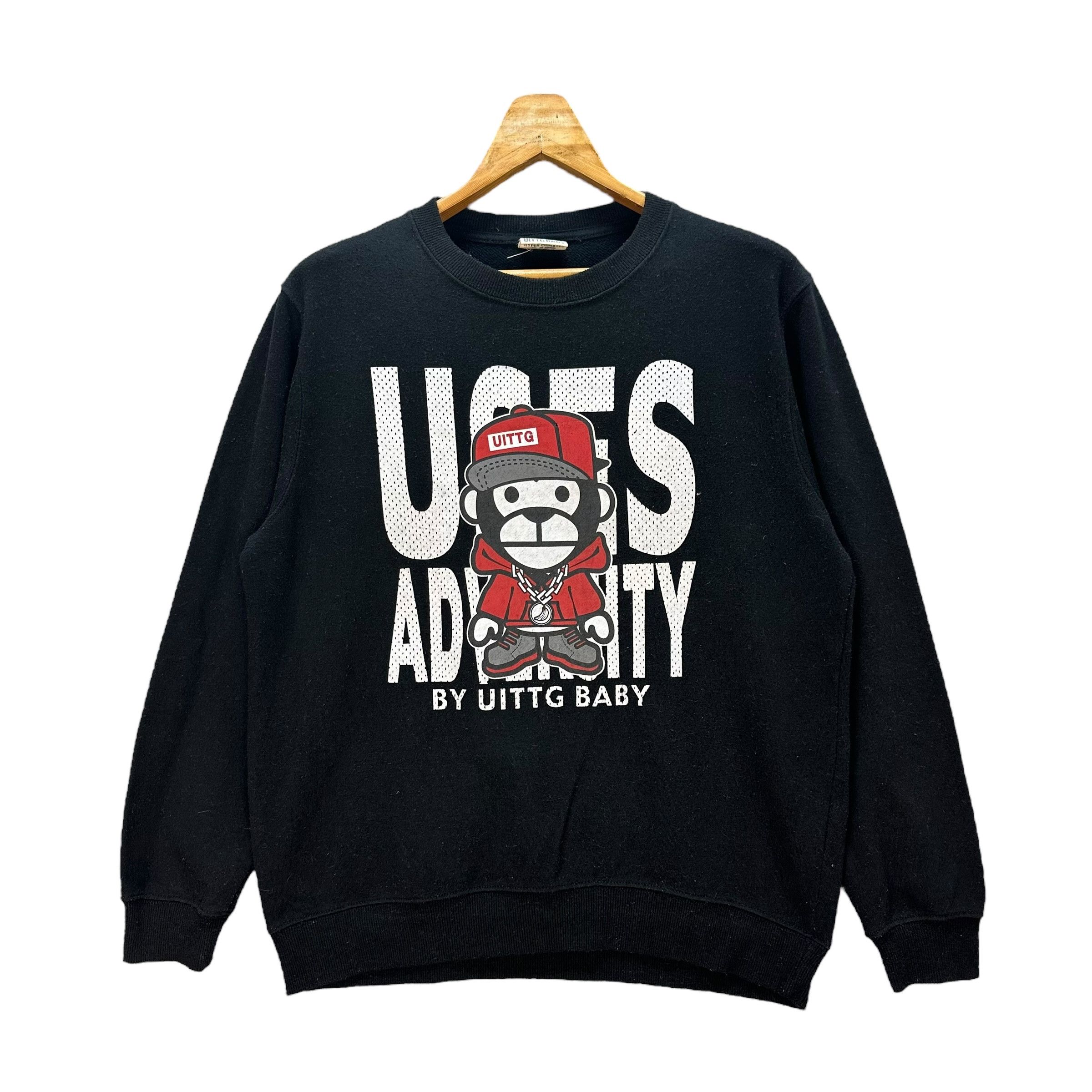 Japanese Brand UITTG BABY Big Logo Graphic Print Sweatshirts #9197-69 Size US L / EU 52-54 / 3 - 1 Thumbnail