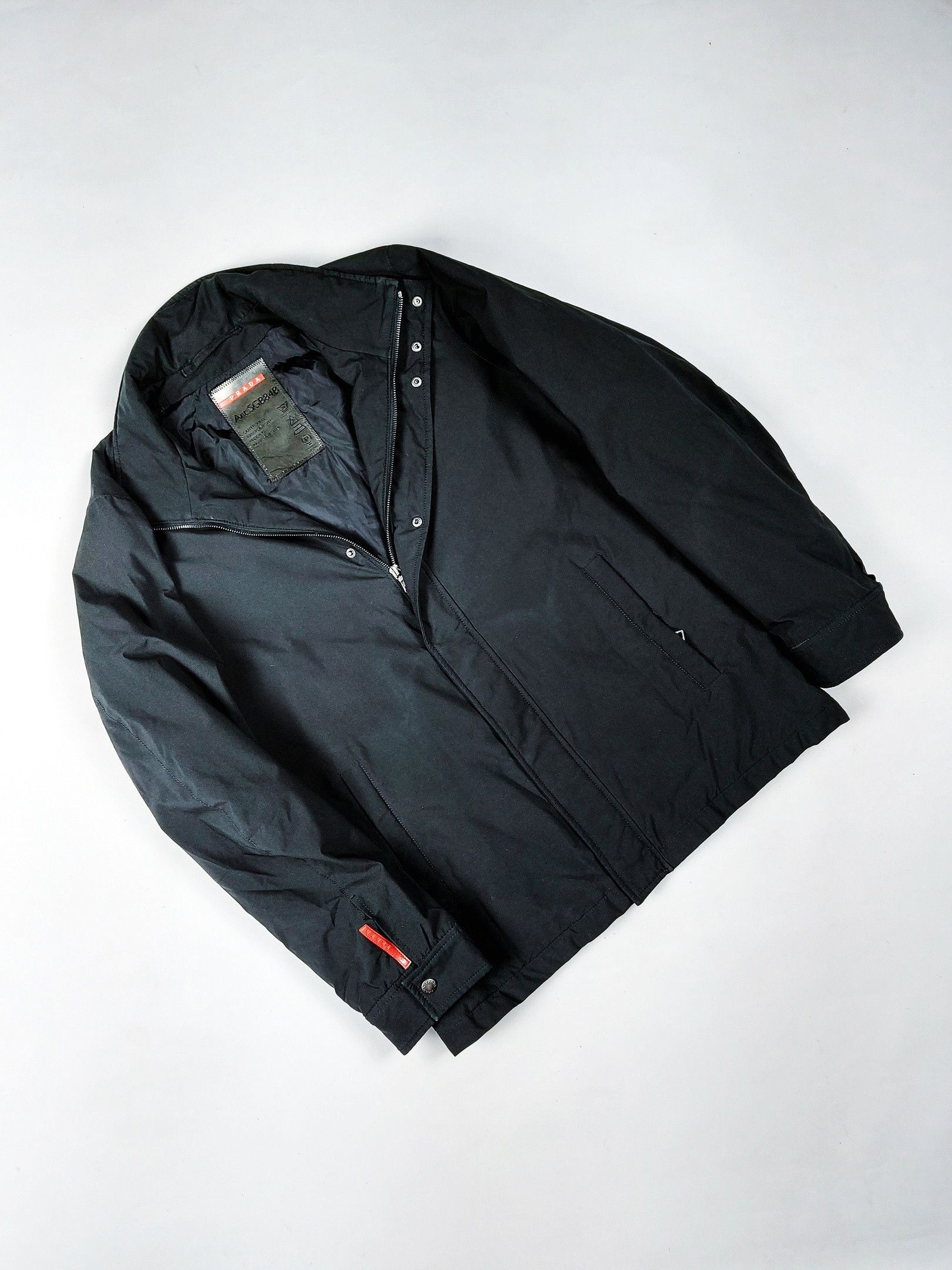 Prada Prada Bomber Jacket Red Logo Size US M / EU 48-50 / 2 - 1 Thumbnail