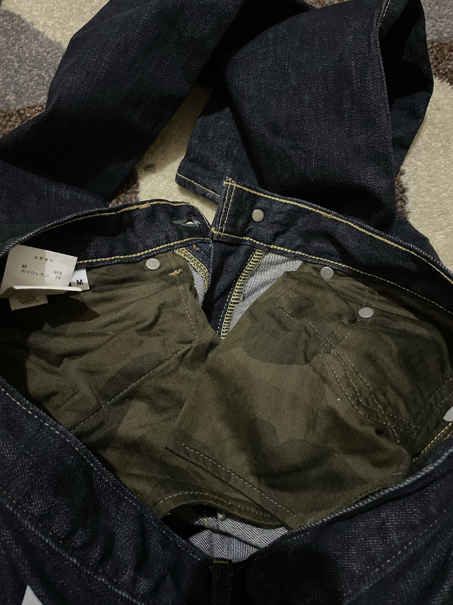 Bape Bape Logo Denim Slim Jeans Size US 31 - 10 Thumbnail