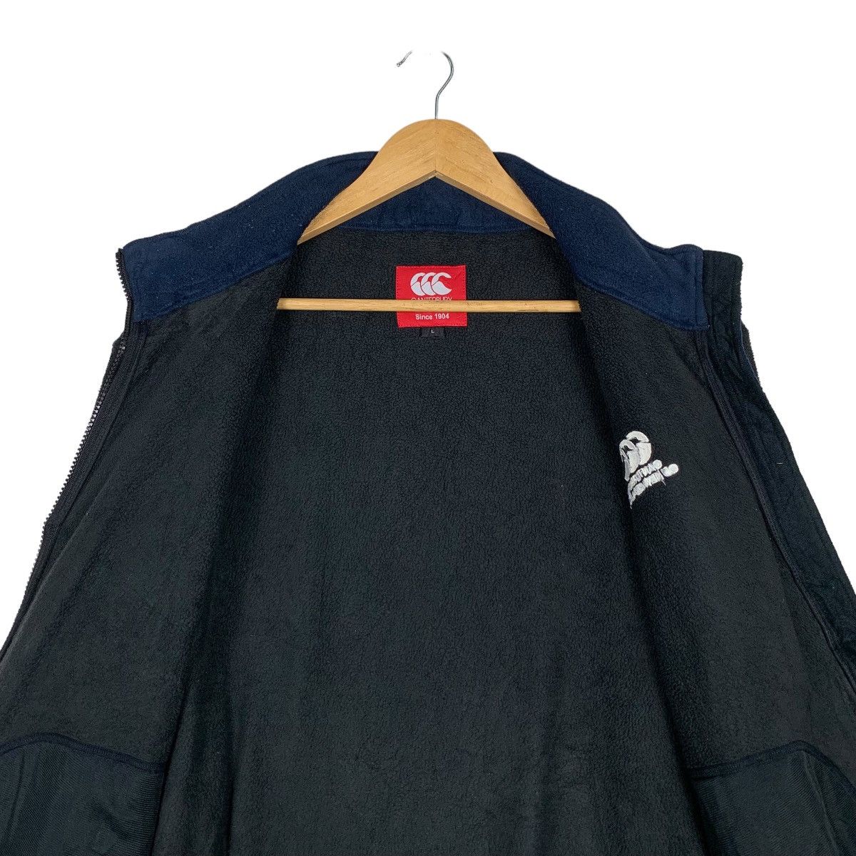 Canterbury of New Zealand CANTERBURY Embroidery Logo Zipper Fleece Jacket #1020-C46 Size US L / EU 52-54 / 3 - 12 Thumbnail