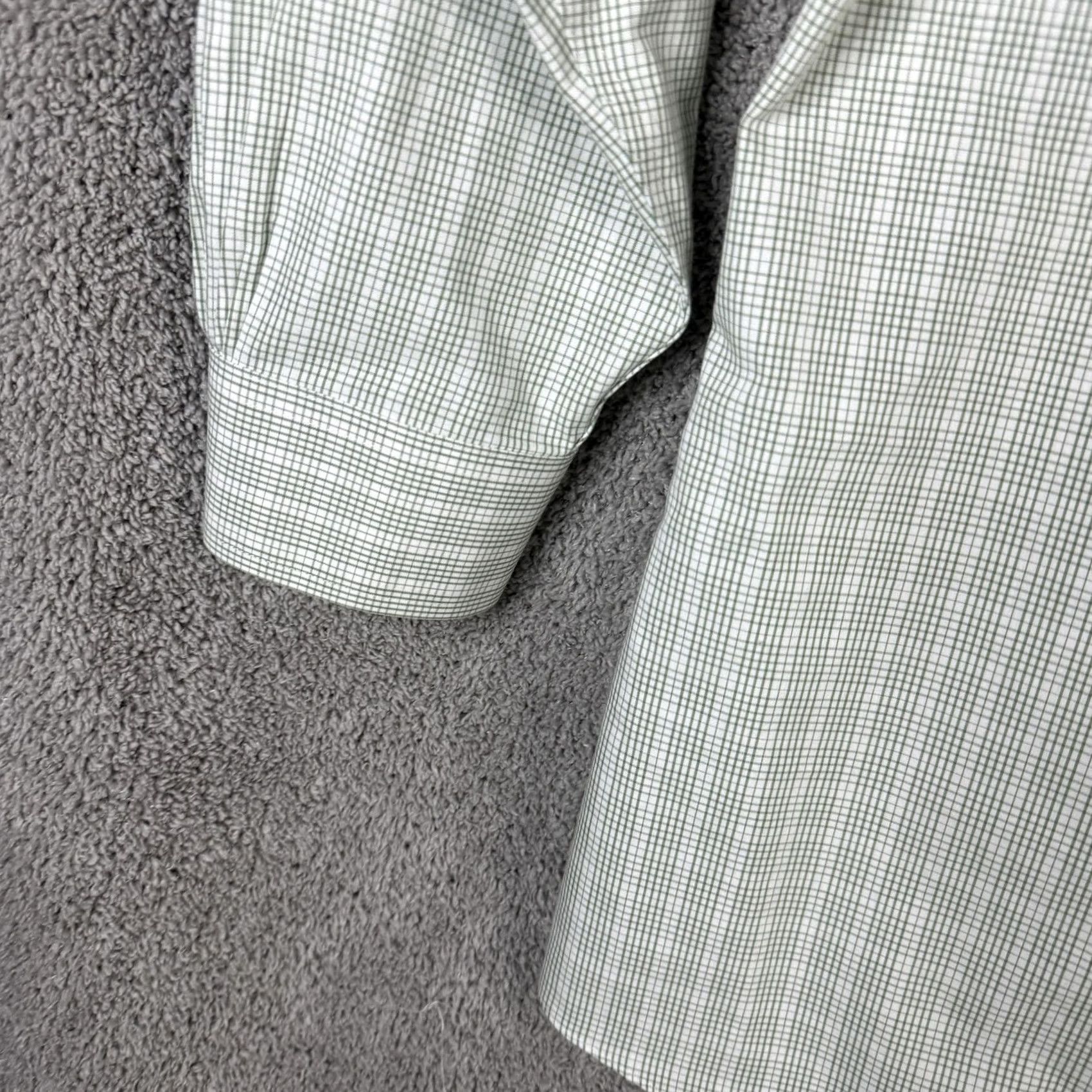 Brooks Brothers Brooks Brothers Regent Shirt Mens Slim Non-Iron 100% Cotton Green Check Dress Shirt Size US L / EU 52-54 / 3 - 2 Thumbnail