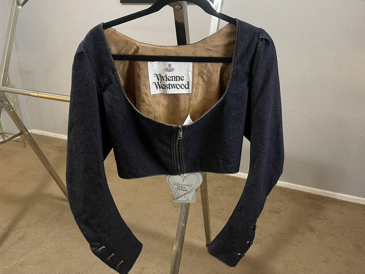 Vivienne Westwood Navy Spencer Jacket (bustier/corset) Size M / US 6-8 / IT 42-44 - 3 Thumbnail