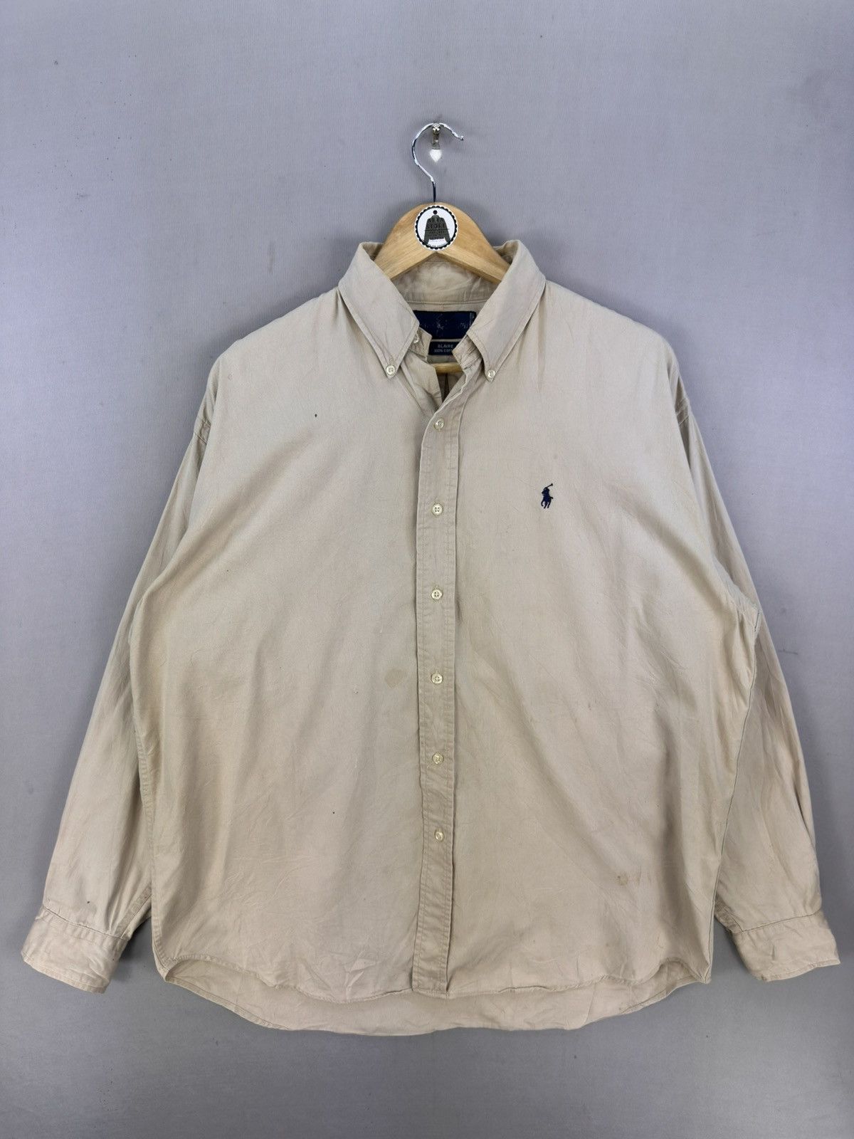 Ralph Lauren Vintage 90’s Ralph Lauren Plain Flannel Shirt Size US XXL / EU 58 / 5 - 1 Thumbnail