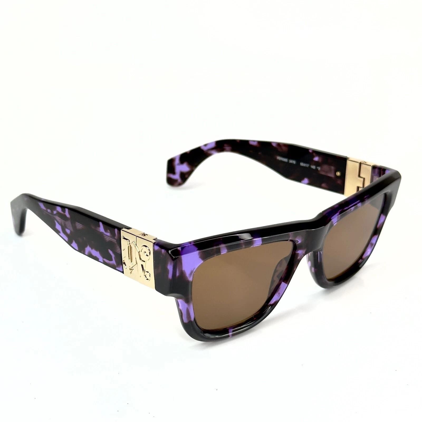 Palm Angels PALM ANGELS PERI065 065 MERRIL Purple Logo Unisex Sunglass Size ONE SIZE - 9 Thumbnail