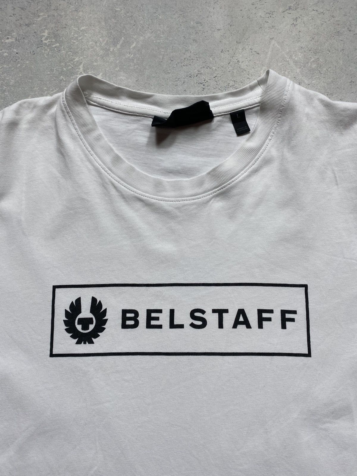 Belstaff Belstaff White T-Shirt Size US L / EU 52-54 / 3 - 3 Thumbnail