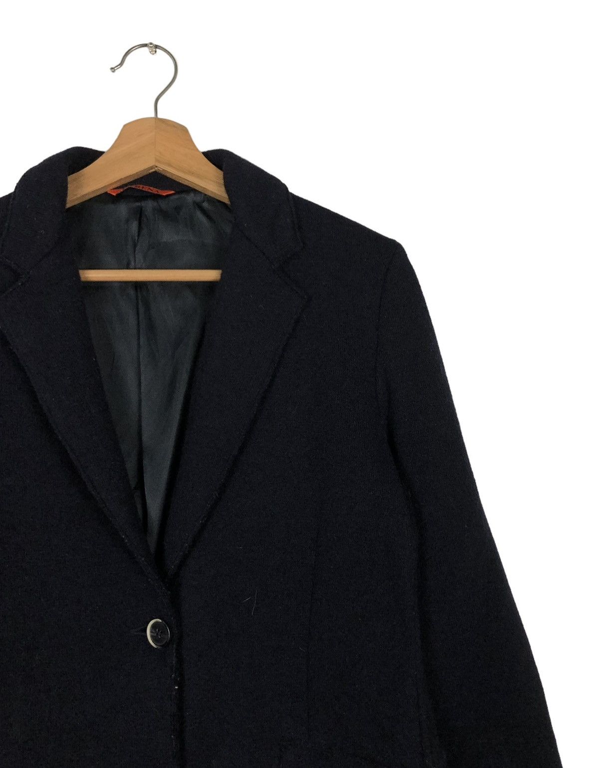 Barena 🔥RICH BLACK - WOOL LONG JACKET BARENA NEPENTHES CO LTD Size US S / EU 44-46 / 1 - 8 Thumbnail