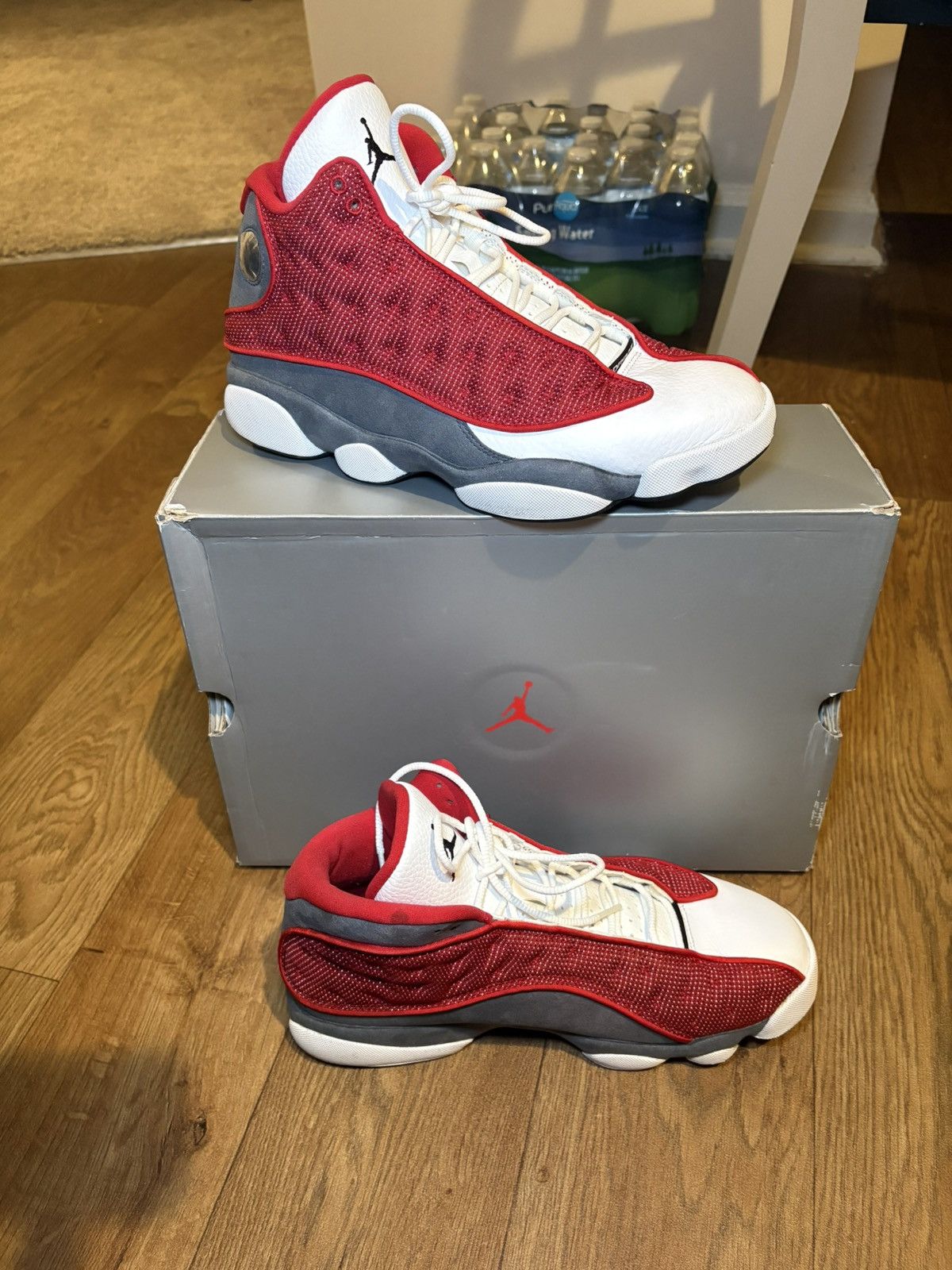 Jordan Brand Air Jordan 13s Red Flint 9.5 Size US 9.5 / EU 42-43 - 3 Thumbnail