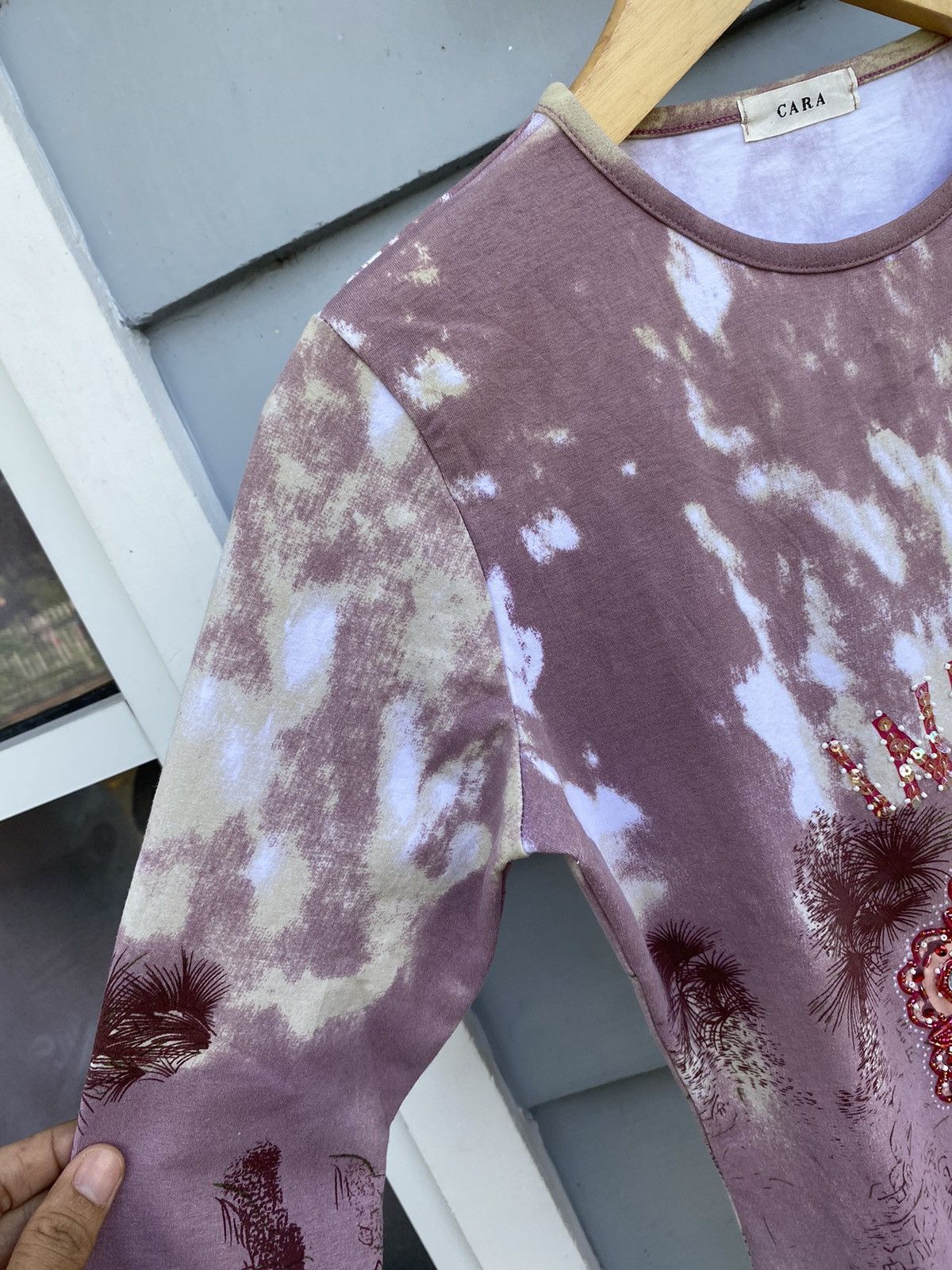 Japanese Brand Cara Bohemian Bloom Indian Spirit Tye Dye Longsleeves Size ONE SIZE - 4 Thumbnail