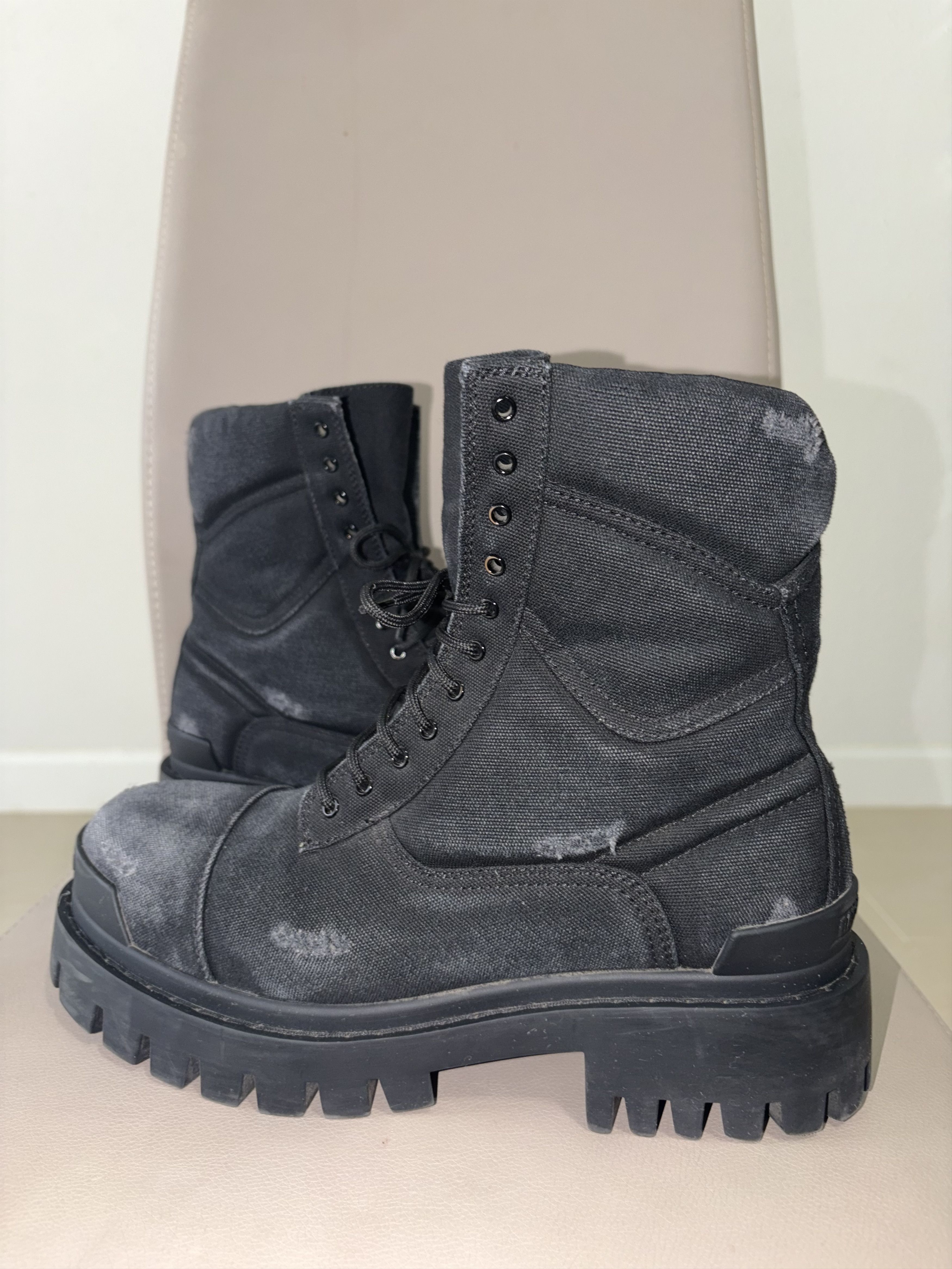 Balenciaga Balenciaga Strike Canvas Boots Black Size US 8 / EU 41 - 7 Thumbnail