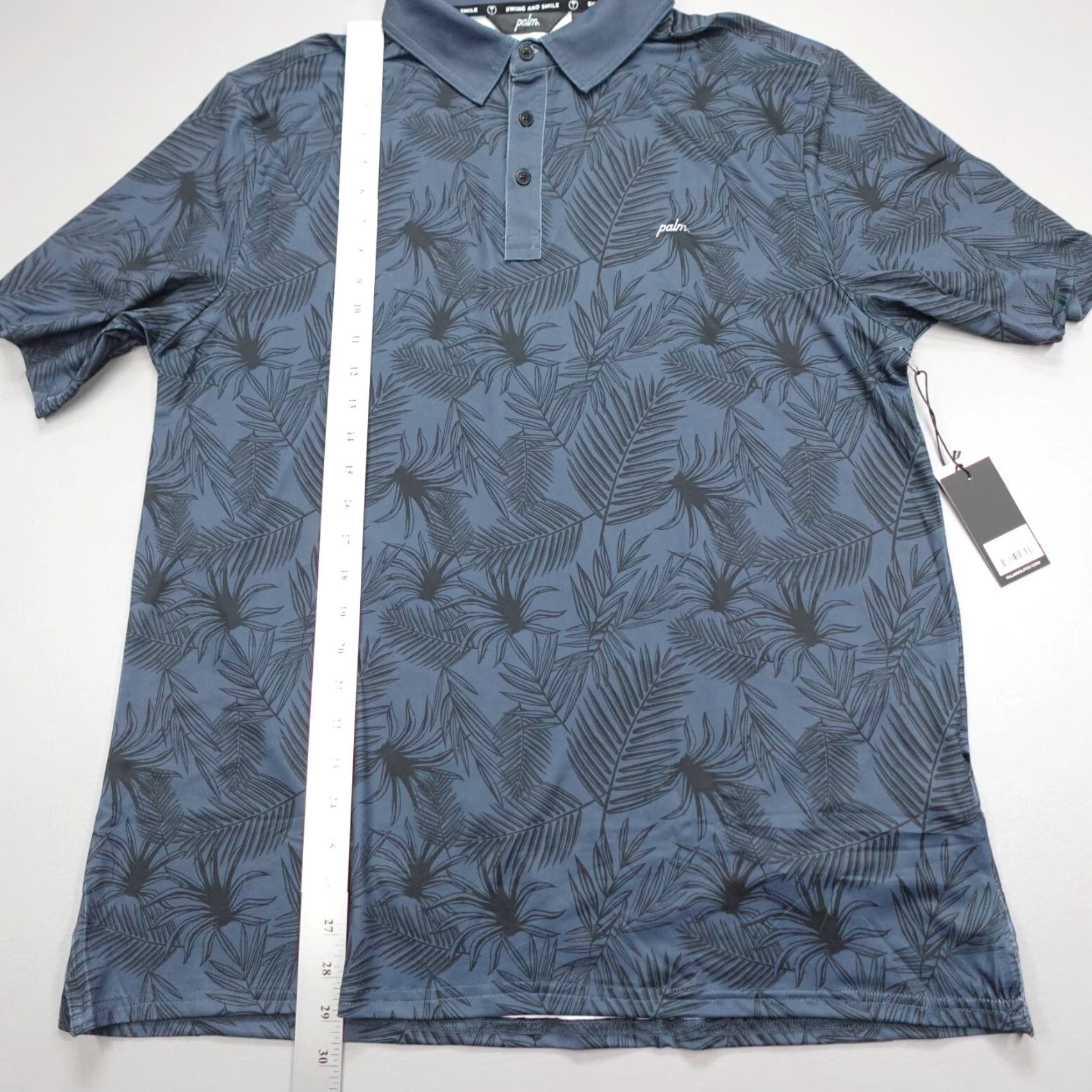 Vintage Tailgate Palm Golf Co Overlook Performance Polo Navy Slim Fit Size XL Men Short Sleeve Patch Embroidered Collared Shirt Size US XL / EU 56 / 4 - 7 Thumbnail