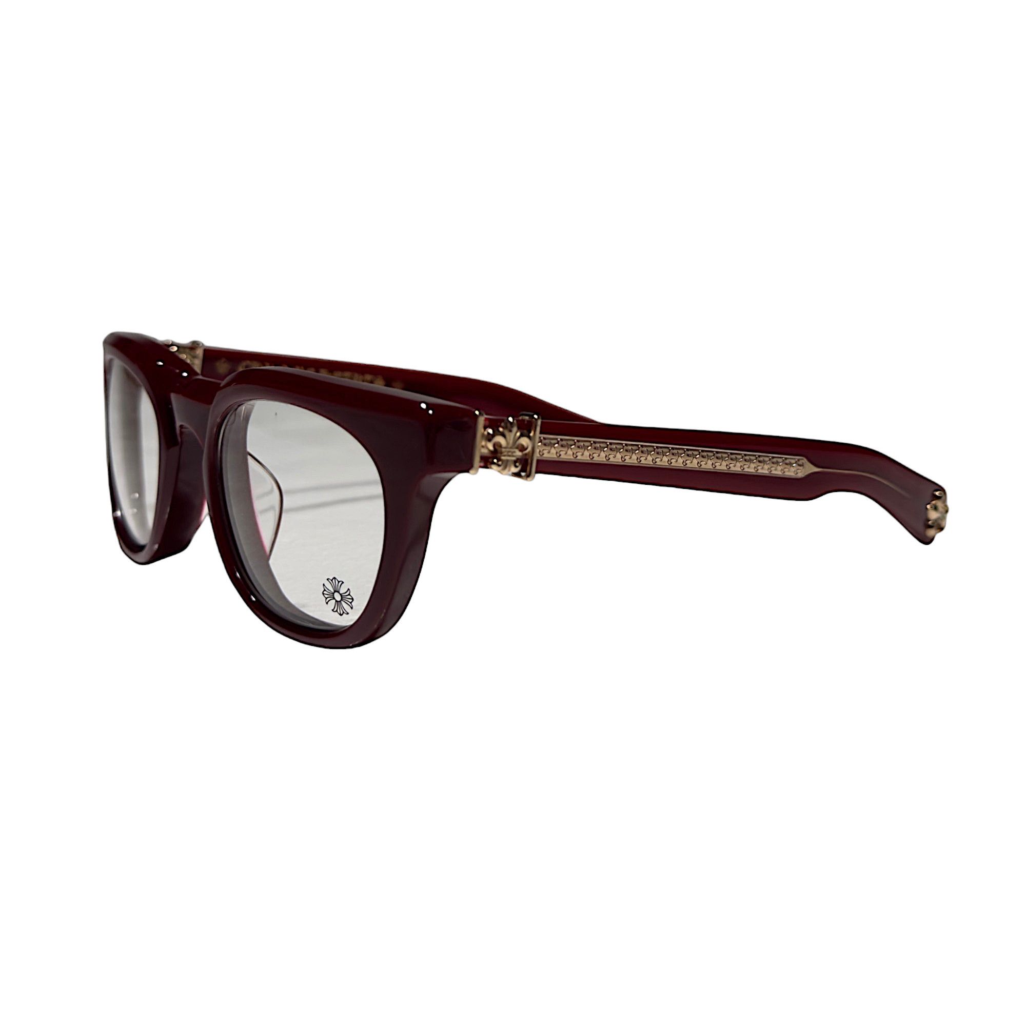 image of Chrome Hearts Penetranus Rex in Burgundy/Gold, Men's