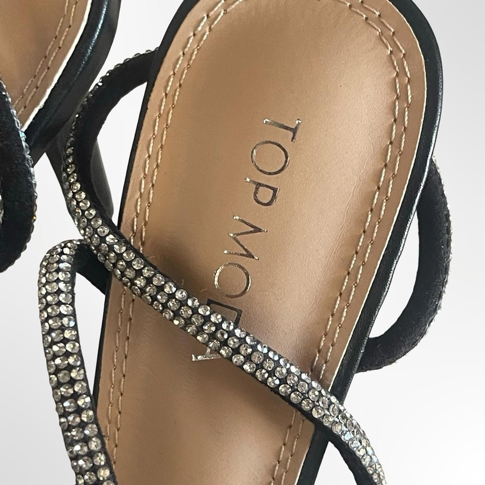 Other Top Moda Black Embellished Pointed-Toe Heels NWT in size 6.5 Size US 6.5 / IT 36.5 - 5 Thumbnail