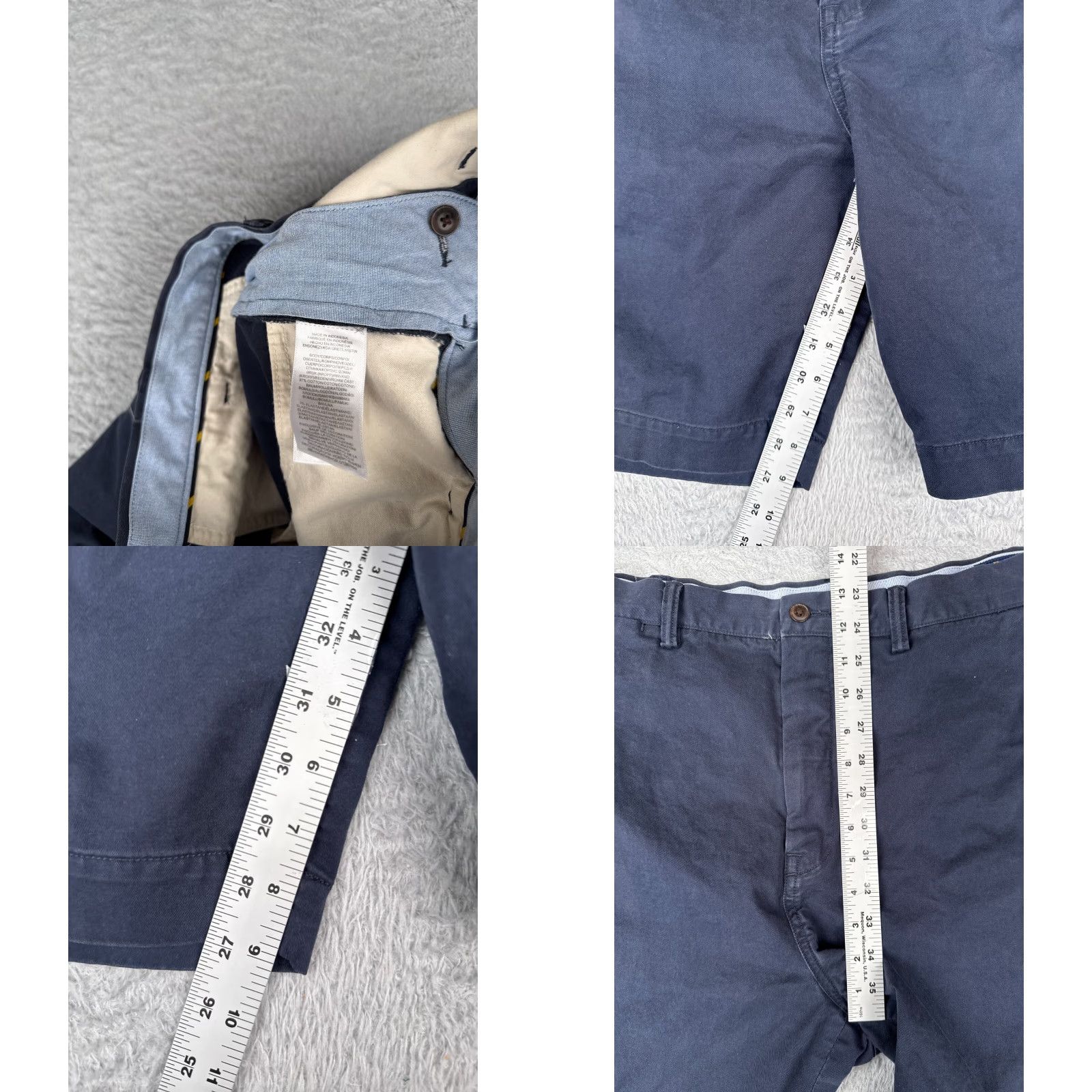 Polo Ralph Lauren Polo Ralph Lauren Chino Shorts Men 42 Blue Classic Fit Stretch Cotton Blend 9" Inseam USA Size US XL / EU 56 / 4 - 8 Thumbnail