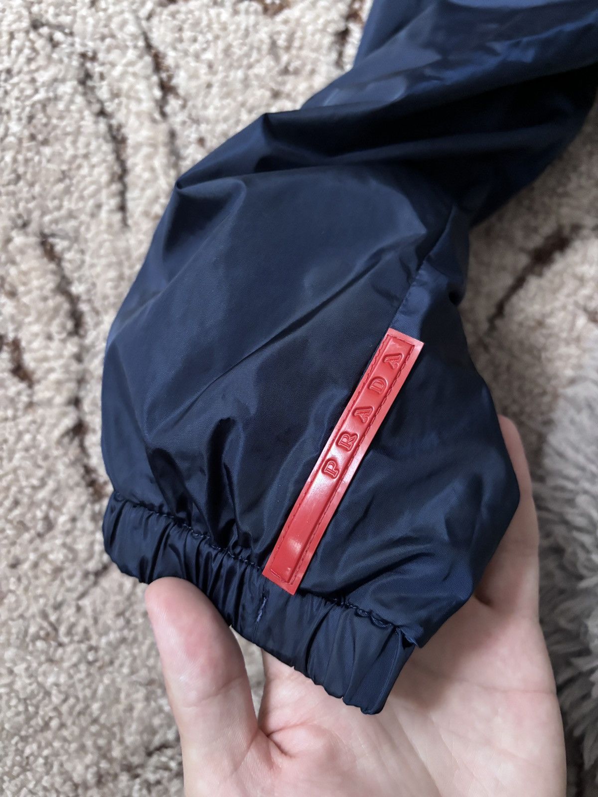 Prada × Vintage Prada jacket vintage red tab double side nylon blue bomvers Size US L / EU 52-54 / 3 - 8 Thumbnail