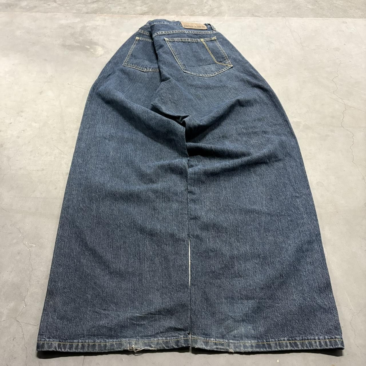 Nautica Crazy Vintage Y2K/2000s Super Baggy WideLeg Nautica Dark Wash Denim Jeans! Size US 36 / EU 52 - 6 Thumbnail