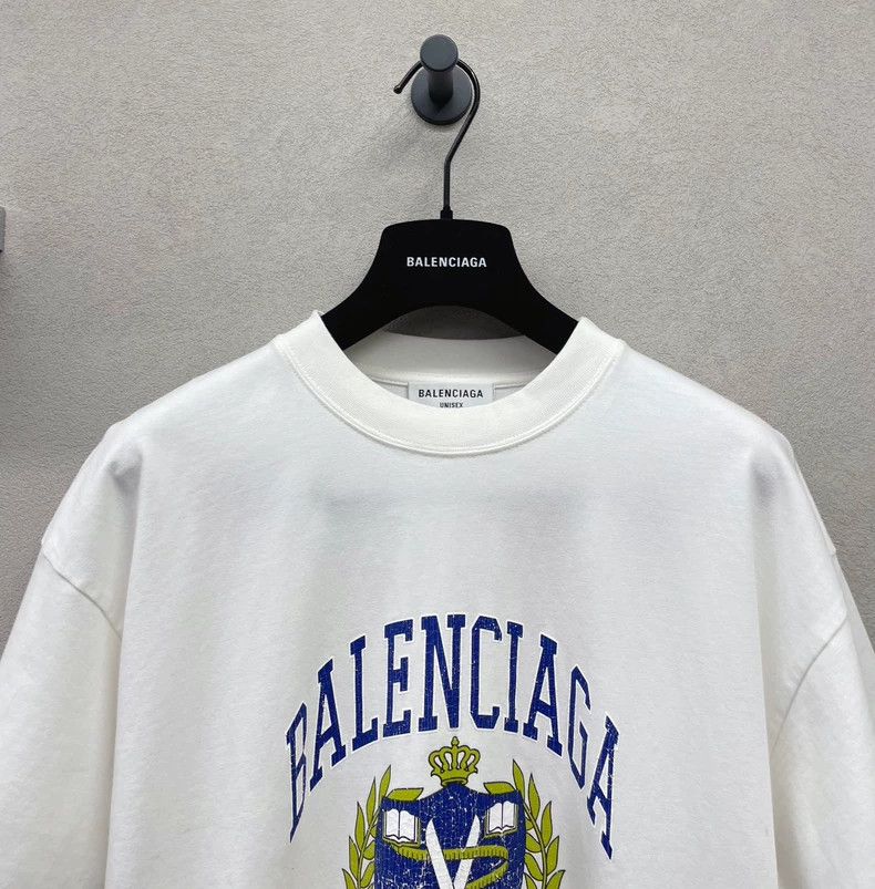 Balenciaga Balenciaga White ears of wheat crown printed short sleeves Size US XS / EU 42 / 0 - 3 Thumbnail